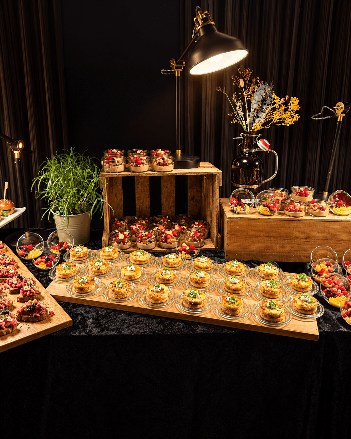Fingerfood und Flying Food Setup von Gorilla Catering in Hamburg
